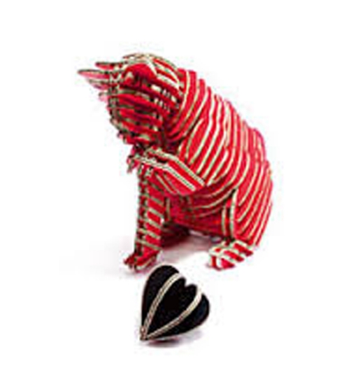 Tenon Art I'm Sorry Cat (Red, not assemble)